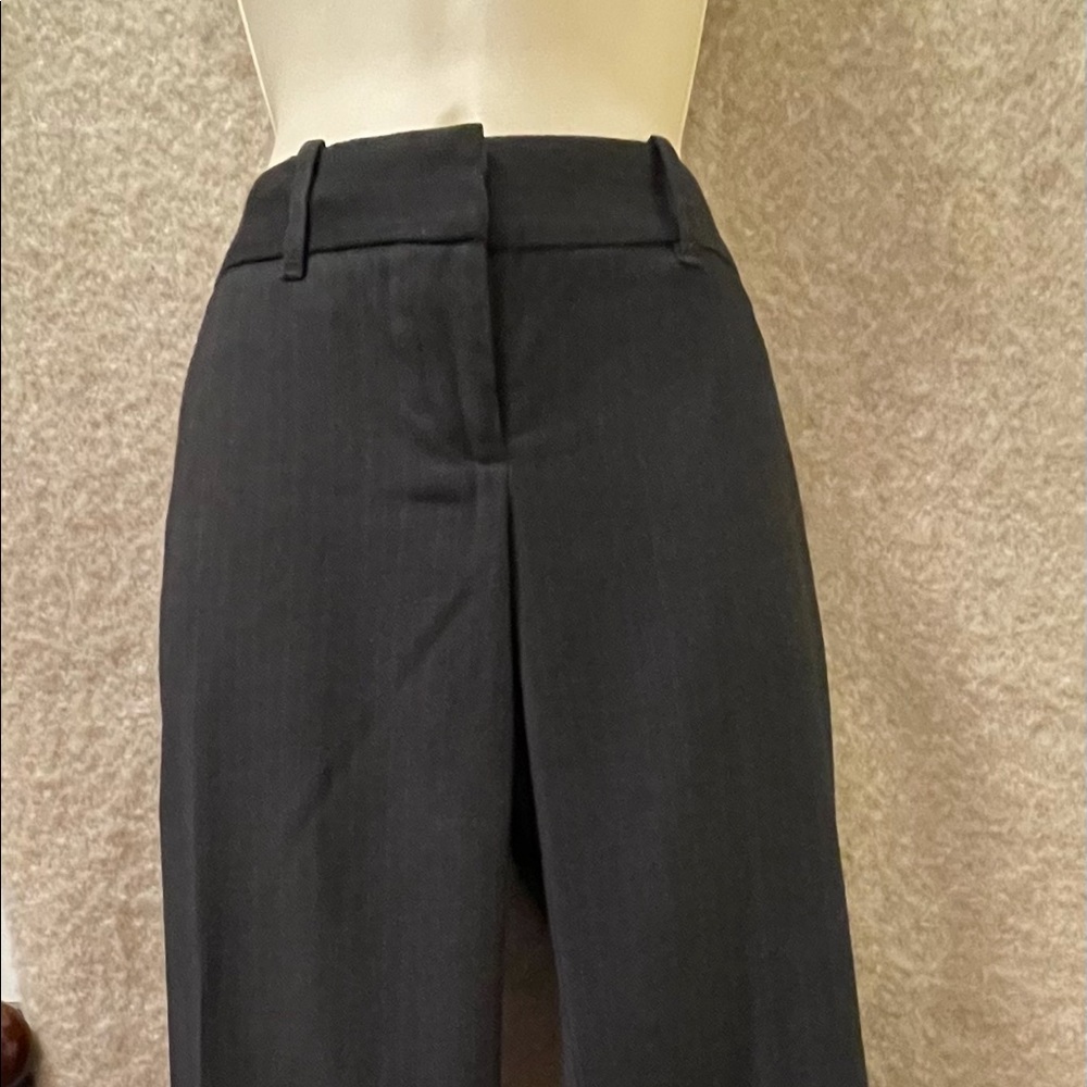 Charcoal Gray Pinstripe Slacks
